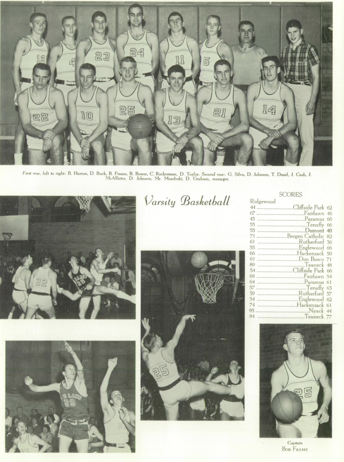 1962 Boys’ Basketball Team