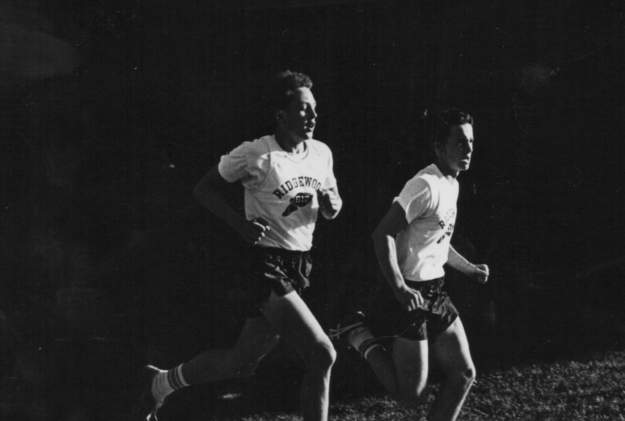1976 Boys Cross Country Team Kurt Flechtner and Rob Lane—Photo Jacob Brown