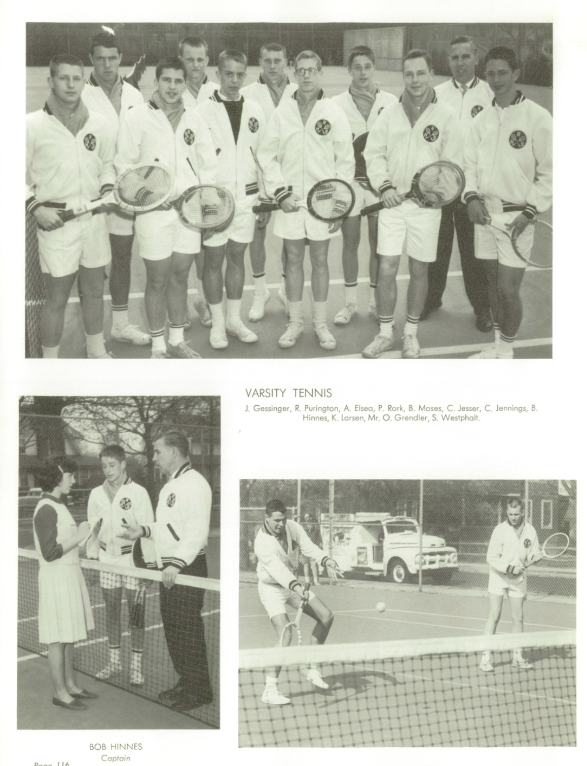 1963 Boys’ Tennis Team