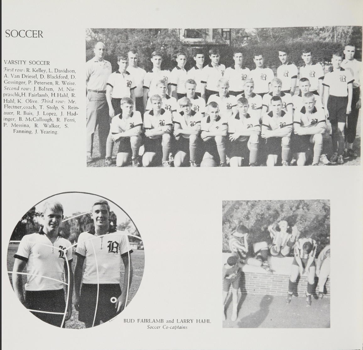 1964 Boys’ Soccer Team