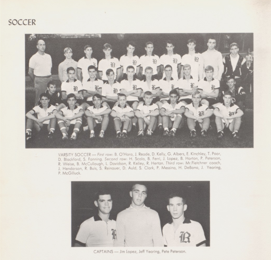 1965 Boys’ Soccer Team