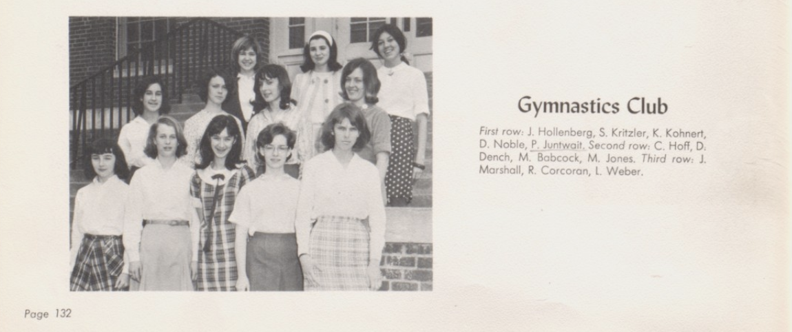 1966 Girls’ Gymnastics Team