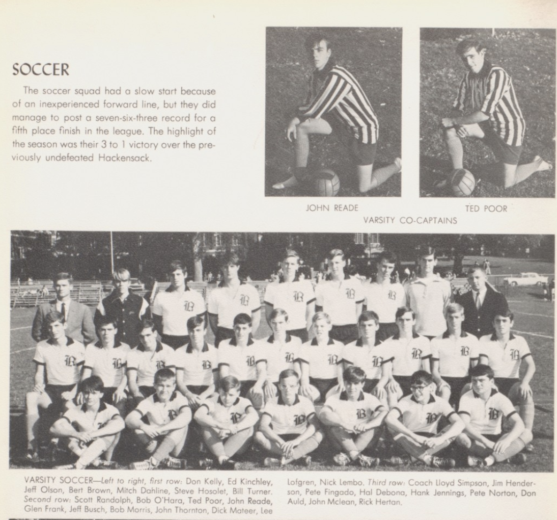 1966 Boys’ Soccer Team