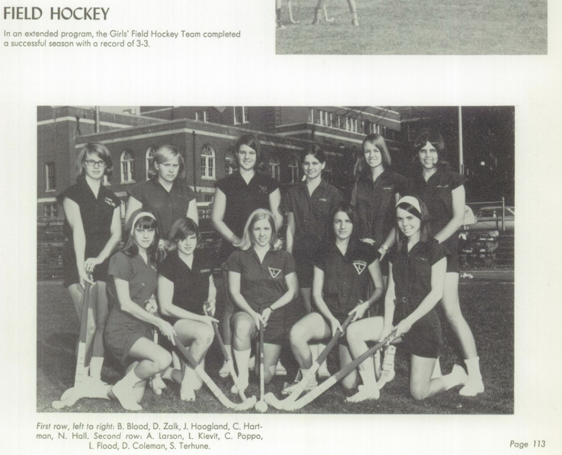 1968 Girls’ Field Hockey Team