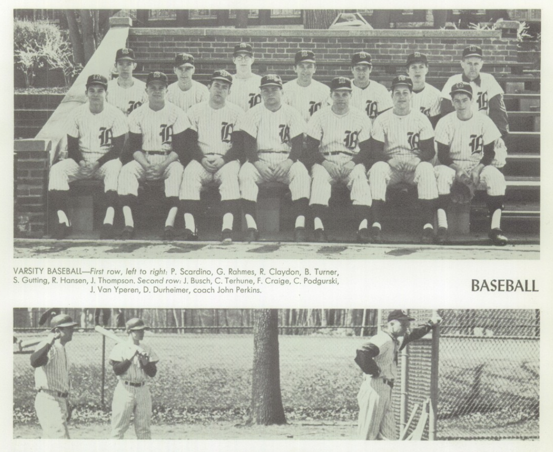 1968 Boys’ Baseball Team