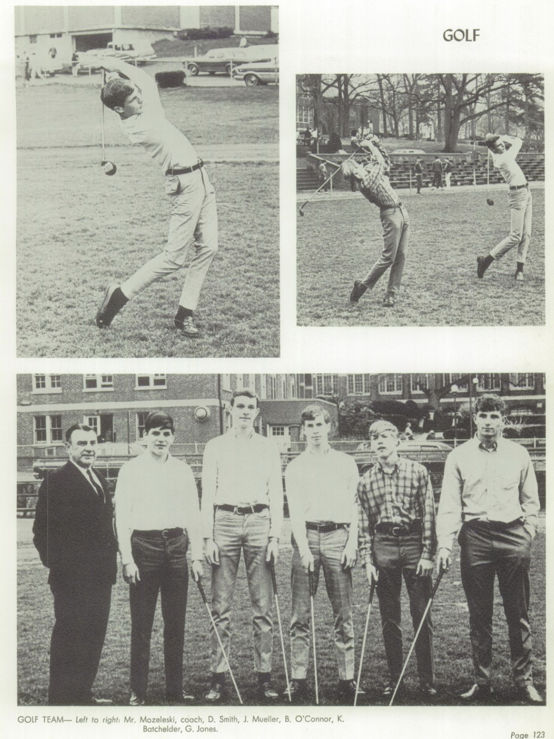 1968 Boys’ Golf Team