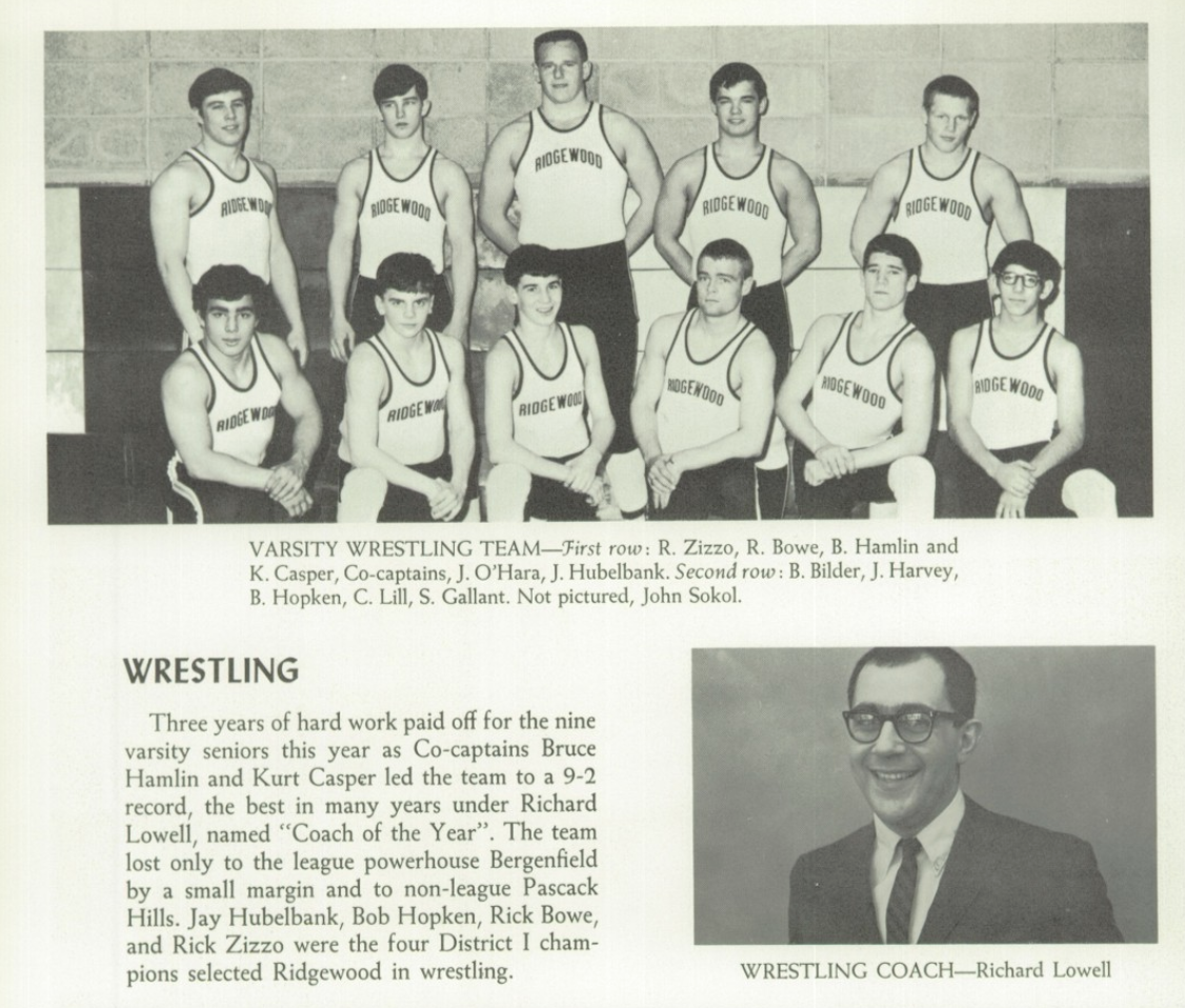 1969 Boys’ Wrestling Team