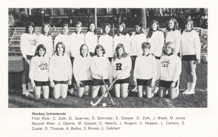 1970 Girls’ Field Hockey Team