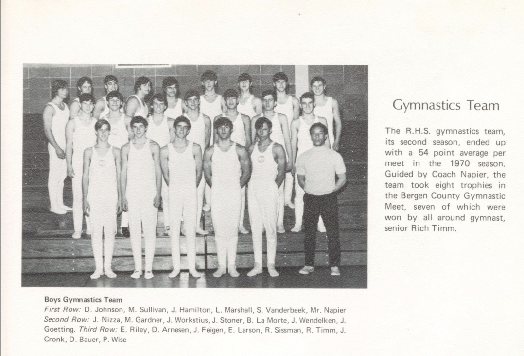1970 Boys’ Gymnastics Team