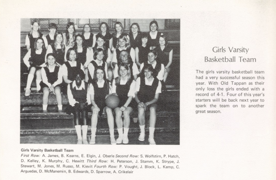 1970 Girls’ Basketball Team