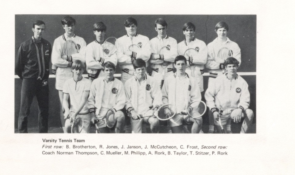 1970 Boys’ Tennis Team