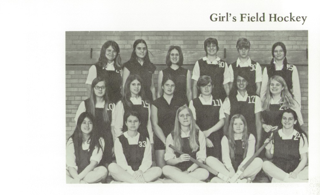 1971 Girls’ Field Hockey Team