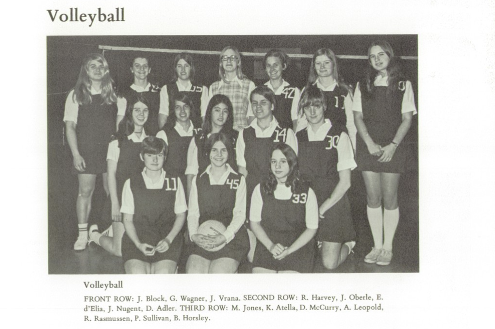 1971 Girls’ Volleyball Team