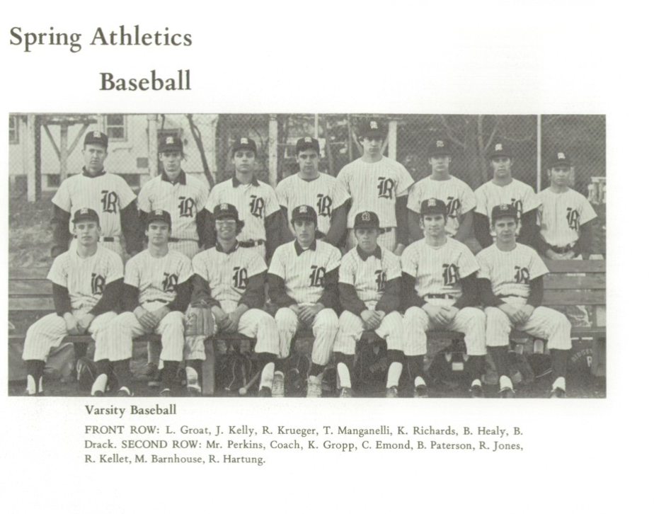 1971 Boys’ Baseball Team