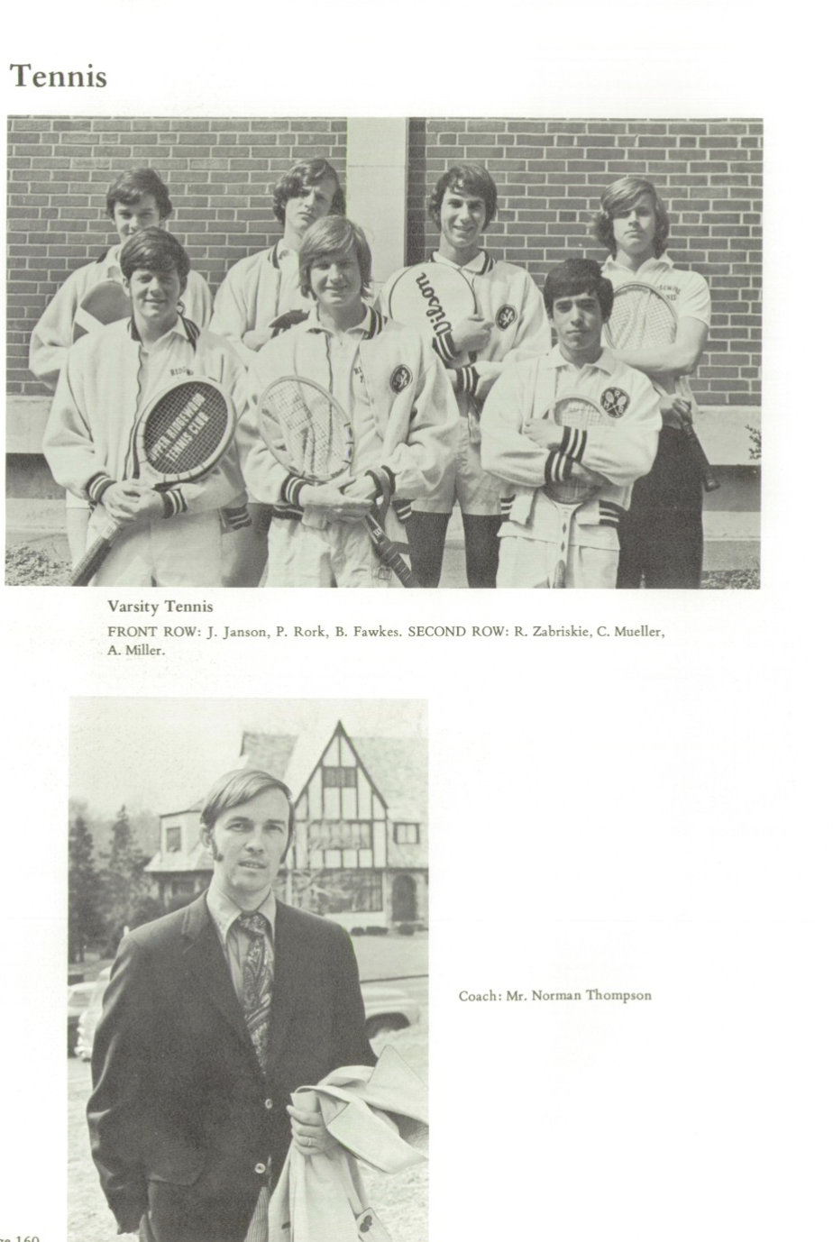 1971 Boys’ Tennis Team