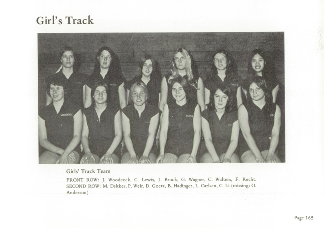1971 Girls’ Track Team