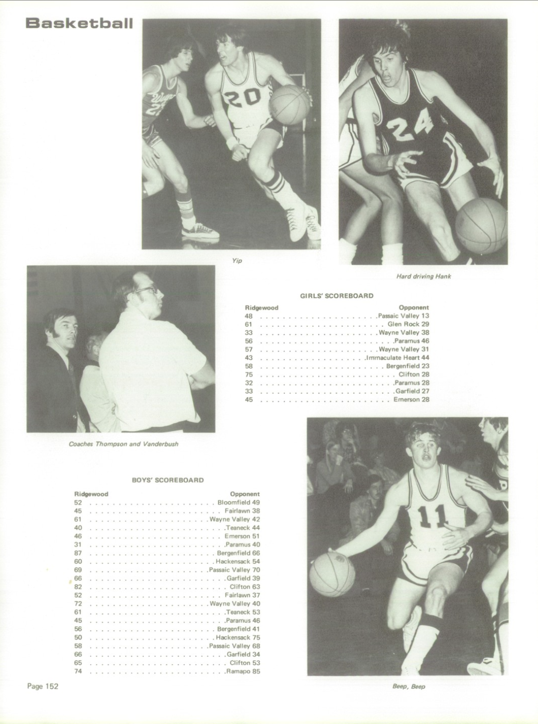 1973 Boys’ Basketball Team
