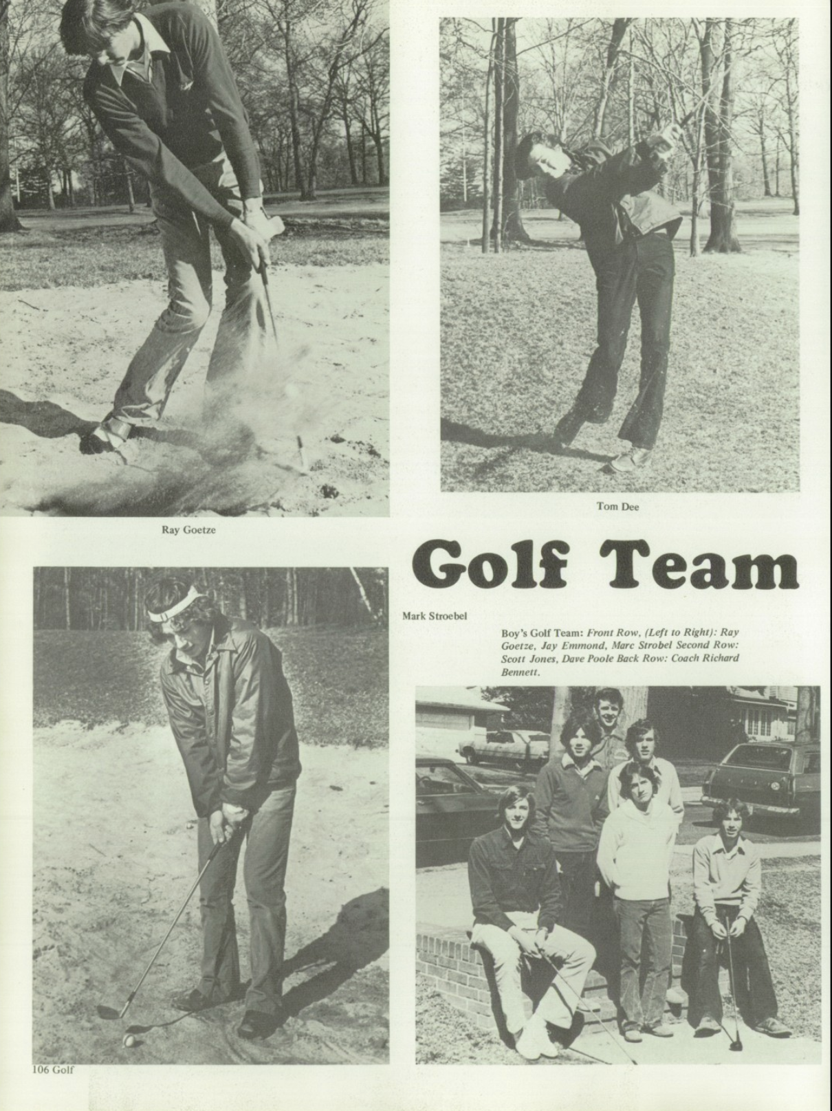 1975 Boys’ Golf Team
