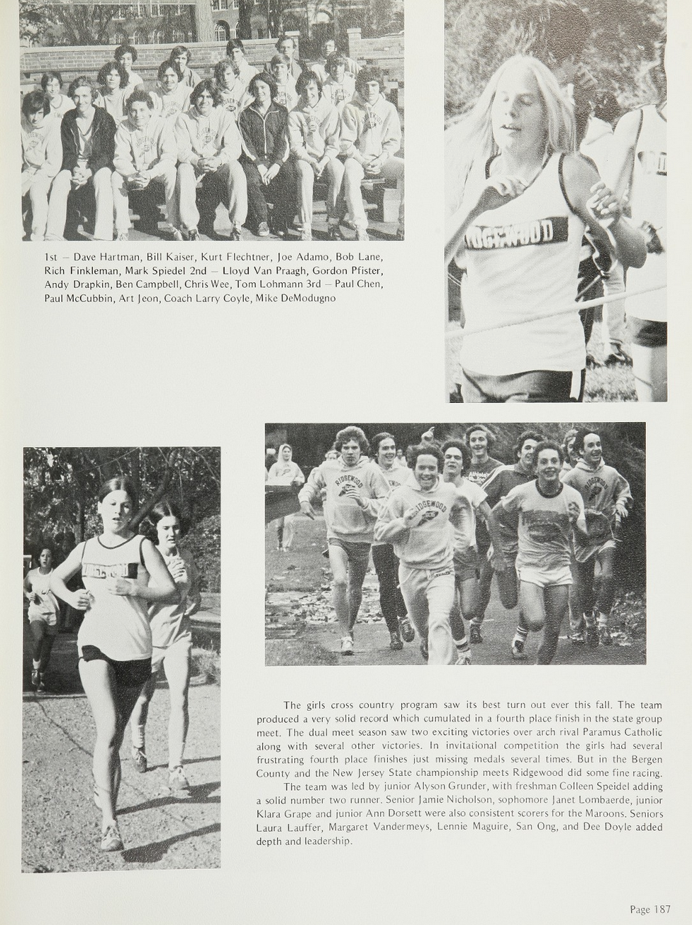 1976 Boys’ Cross Country Team