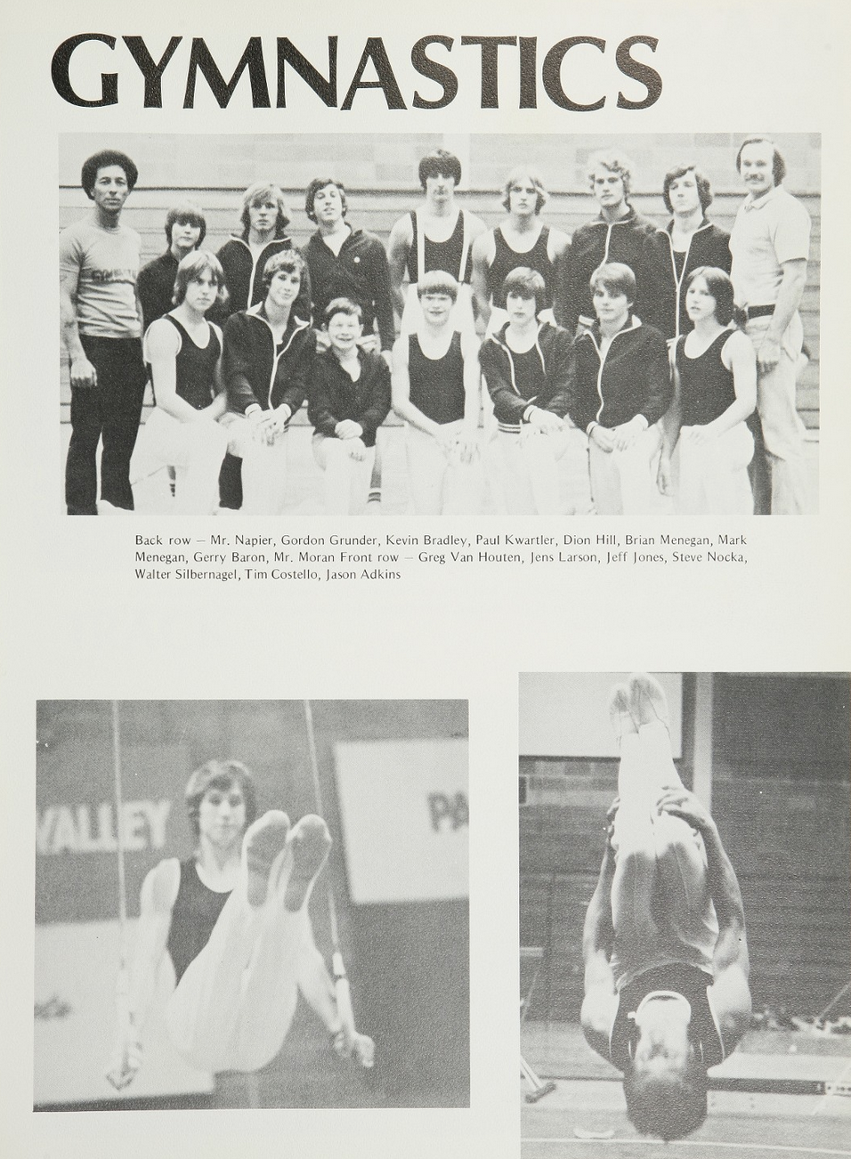 1977 Boys’ Gymnastics Team