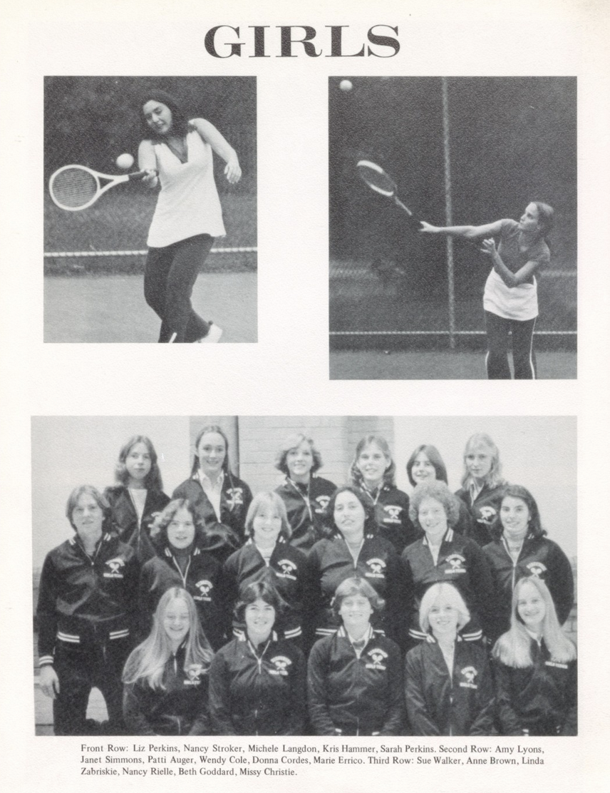 1978 Girls’ Tennis Team