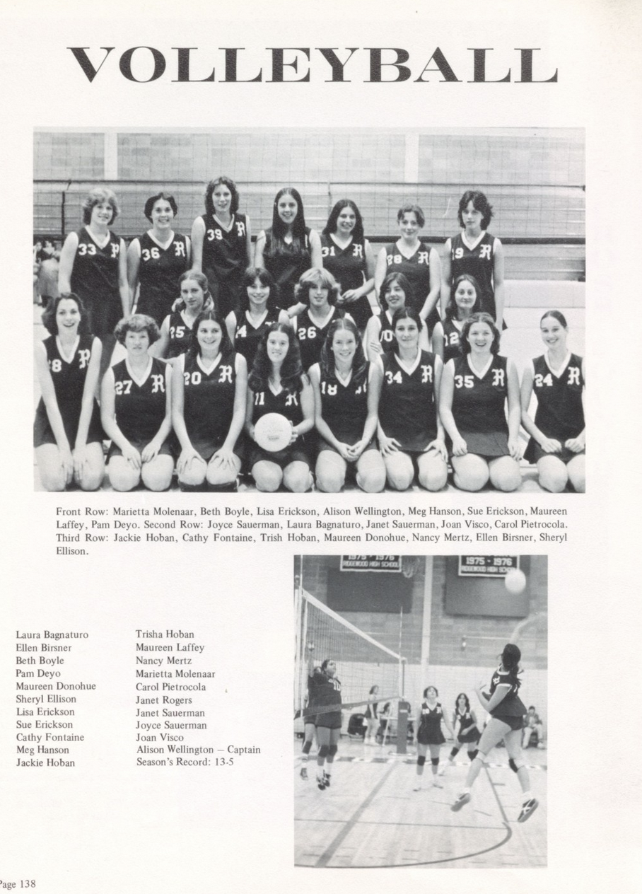 1978 Girls’ Volleyball Team