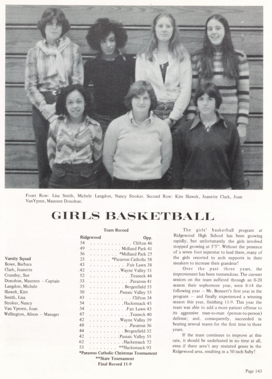 1978 Girls’ Basketball Team