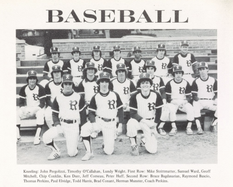 1978 Boys’ Baseball Team