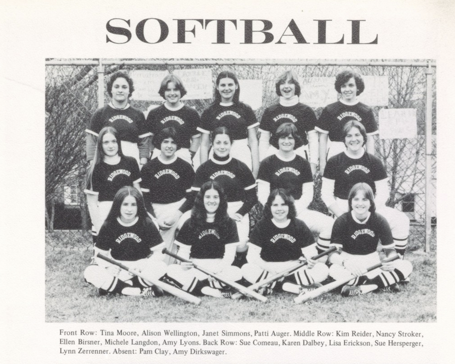 1978 Girls’ Baseball Team