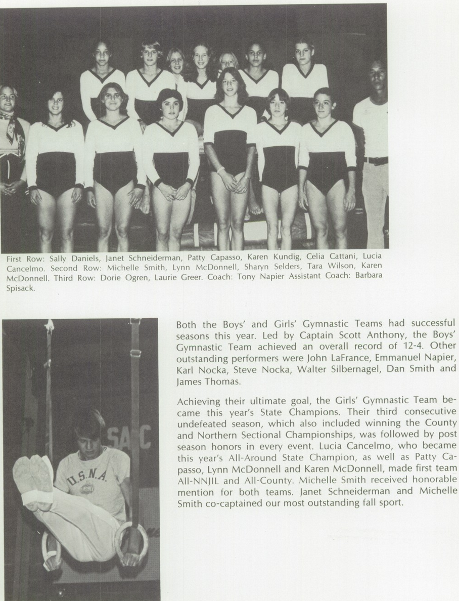 1979 Girls’ Gymnastics Team