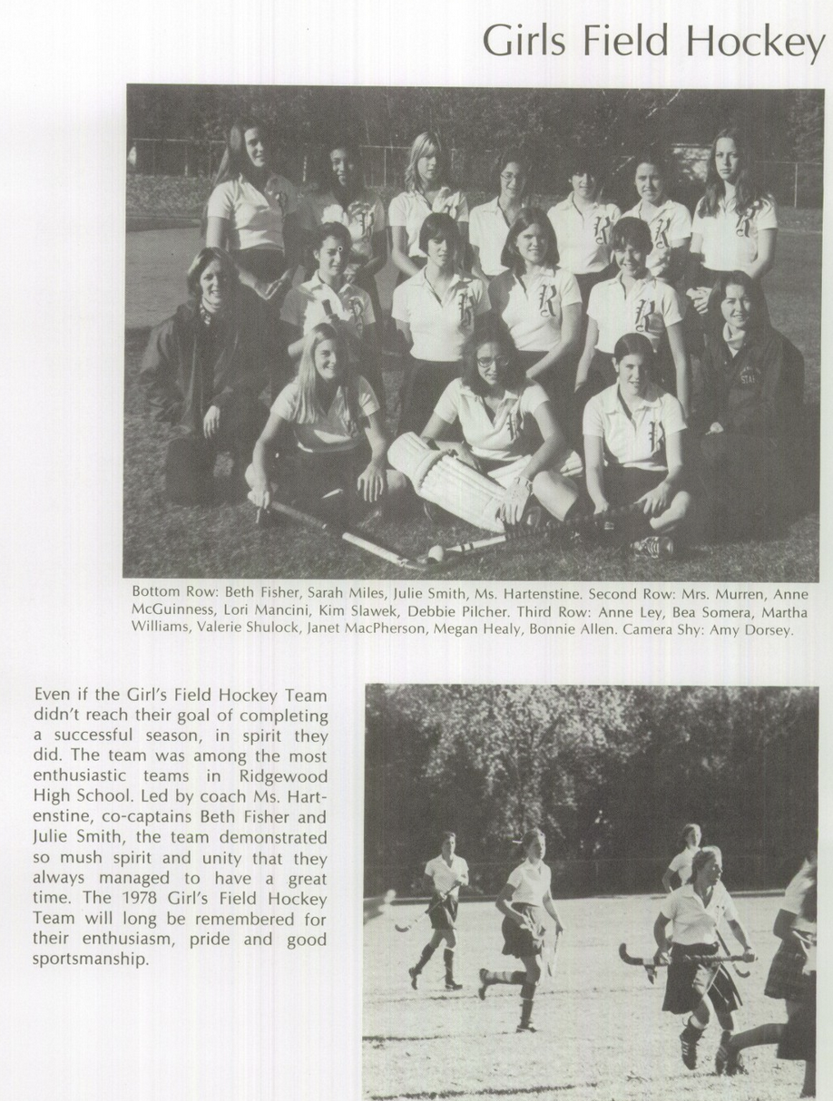 1979 Girls’ Field Hockey Team