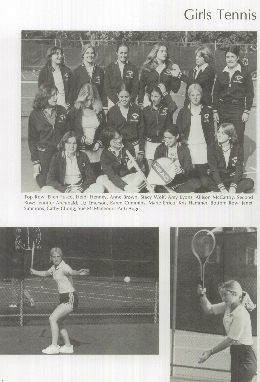 1979 Girls’ Tennis Team