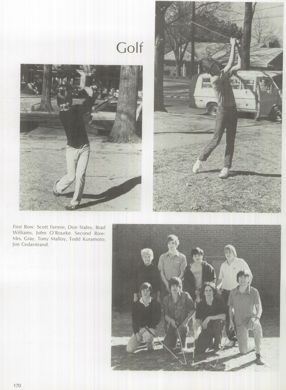1979 Boys’ Golf Team