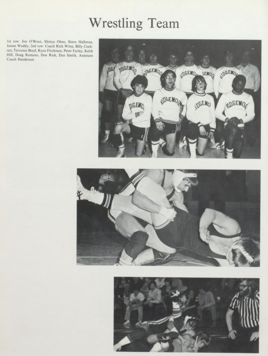 1981 Boys’ Wrestling Team
