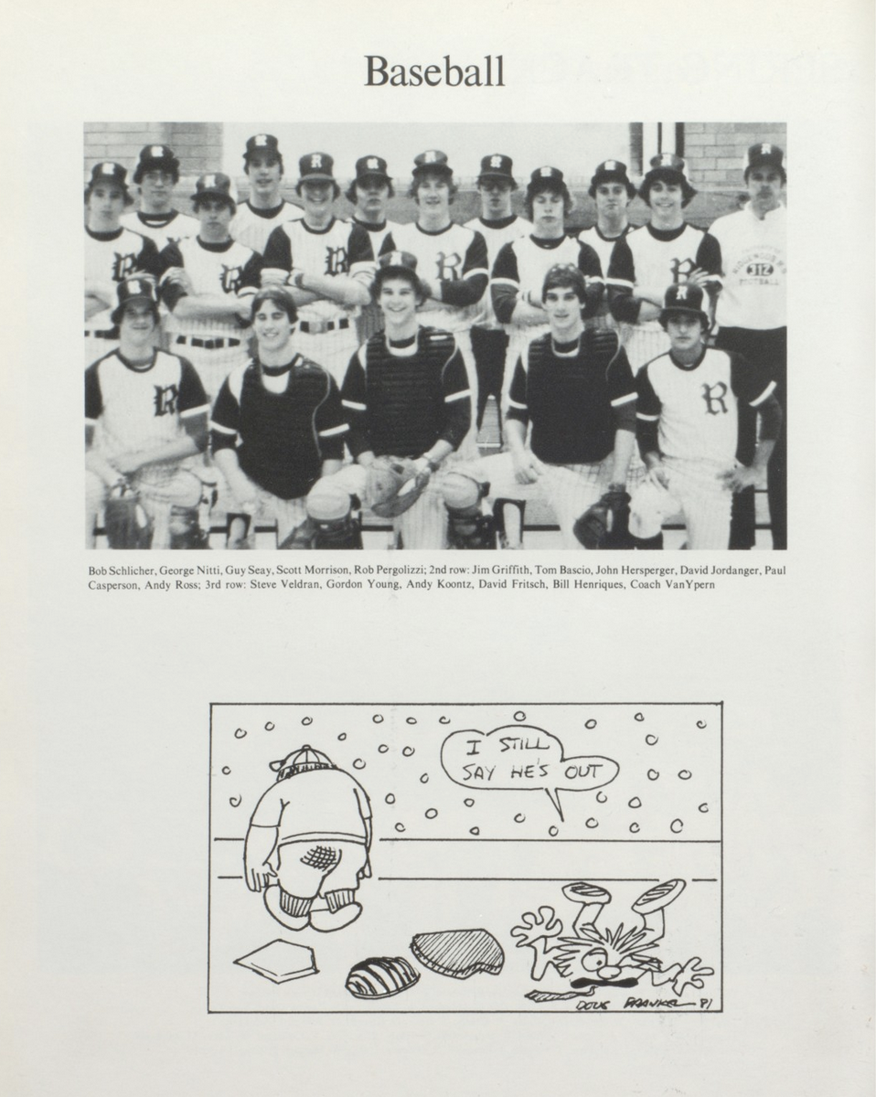 1981 Boys’ Baseball Team