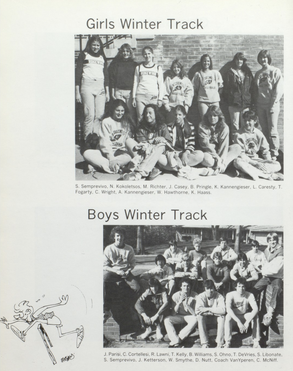 1981-82 Boys’ &amp; Girls’ Winter Track Team