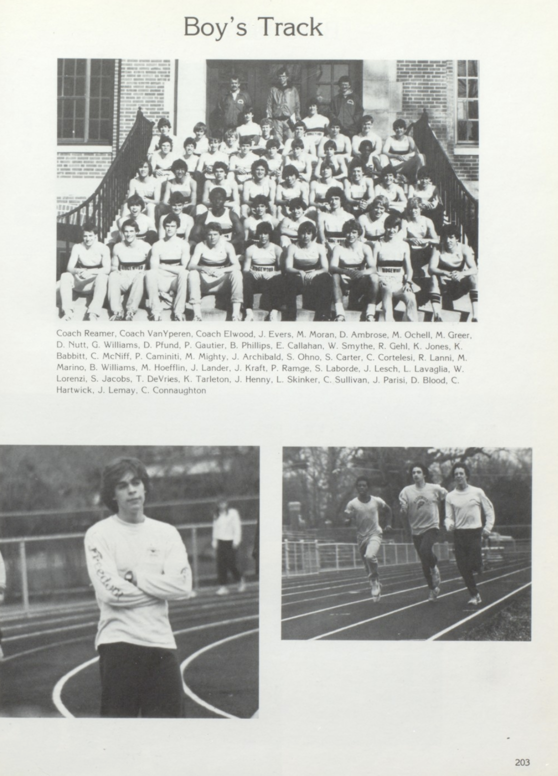 1983 Boys’ Track Team