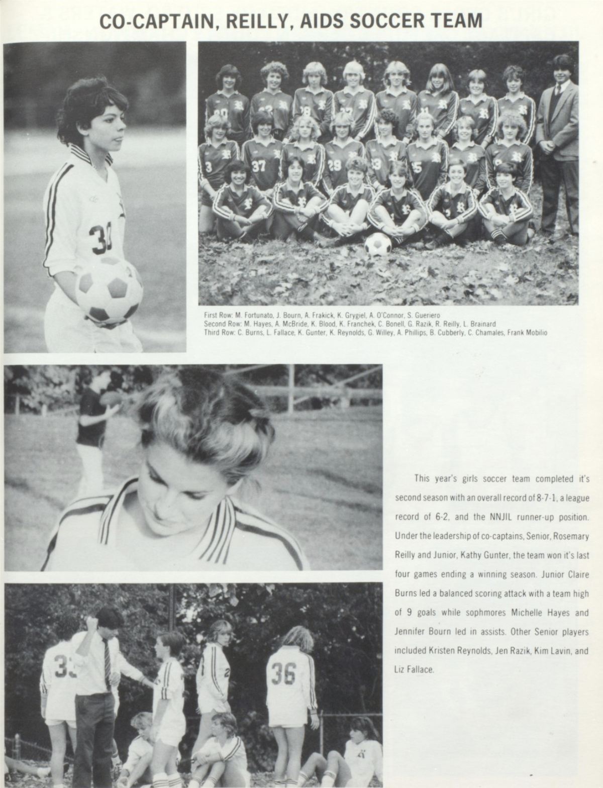 1985 Girls’ Soccer Team
