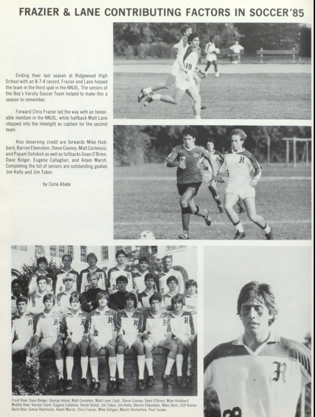 1984 Boys’ Soccer Team
