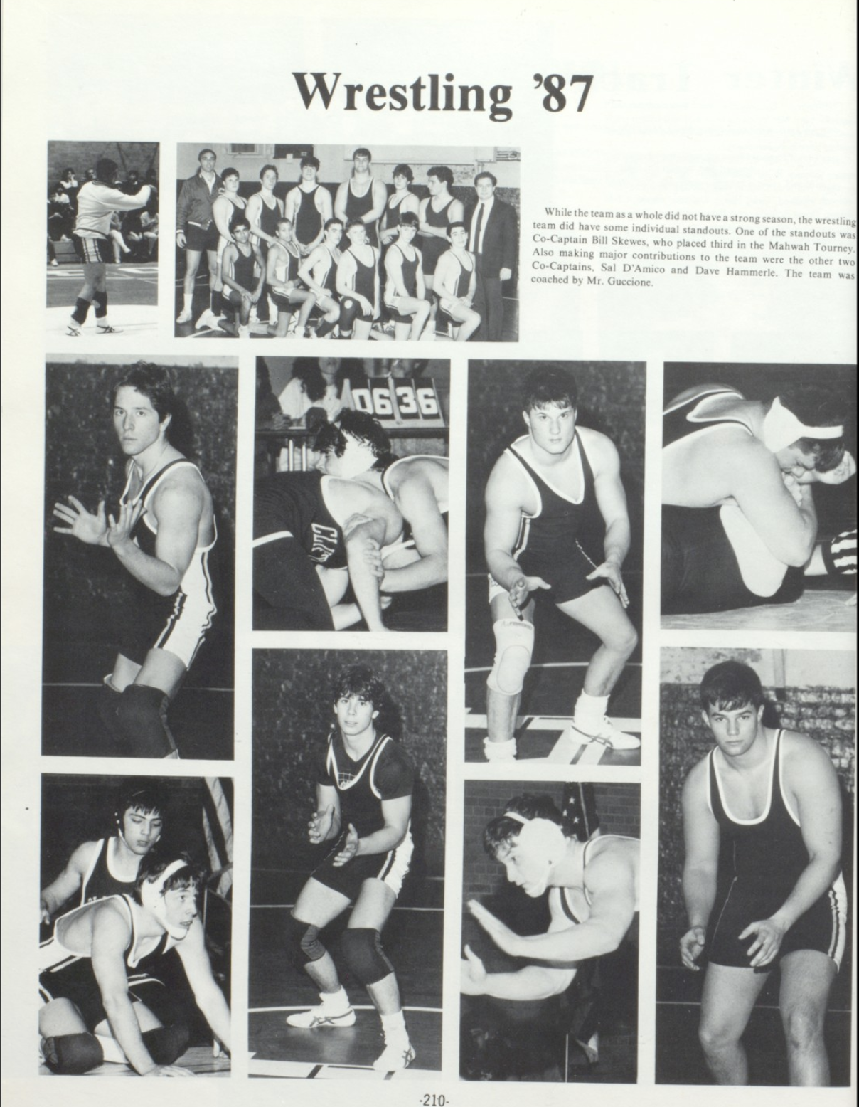 1987 Boys’ Wrestling Team