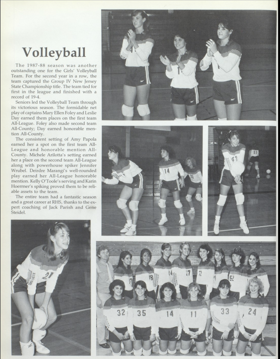 1988 Girls’ Volleyball Team
