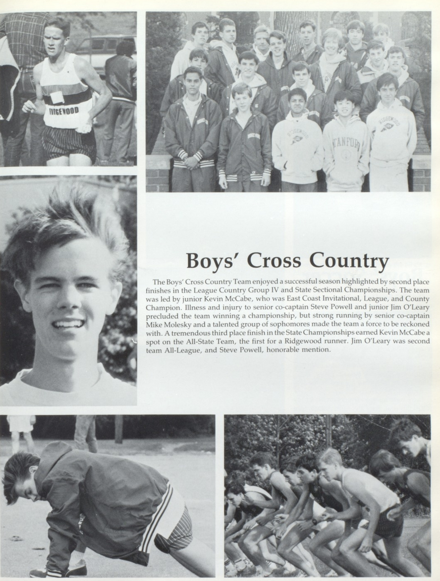 1987 Boys’ Cross Country Team