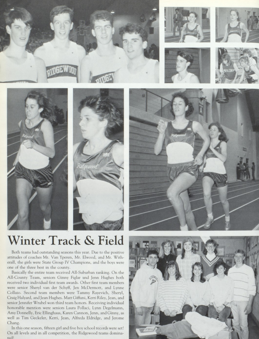 1987-88 Boys’ &amp; Girls’ Winter Track Team