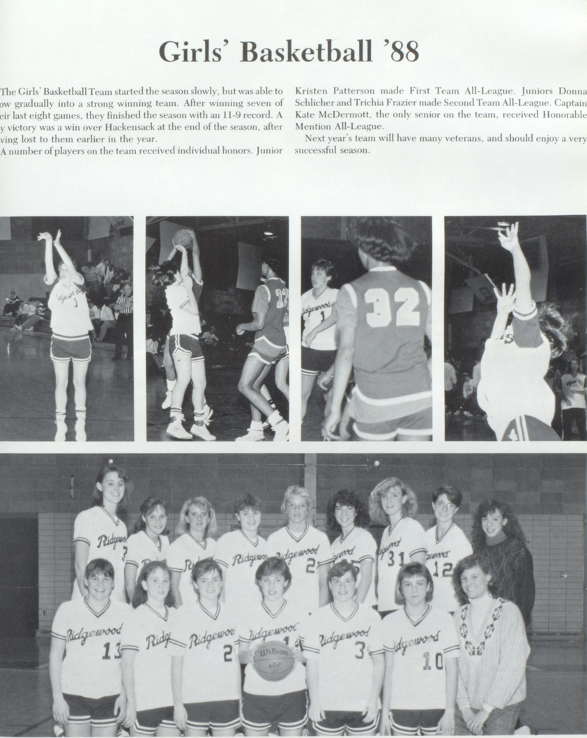 1988 Girls’ Basketball Team