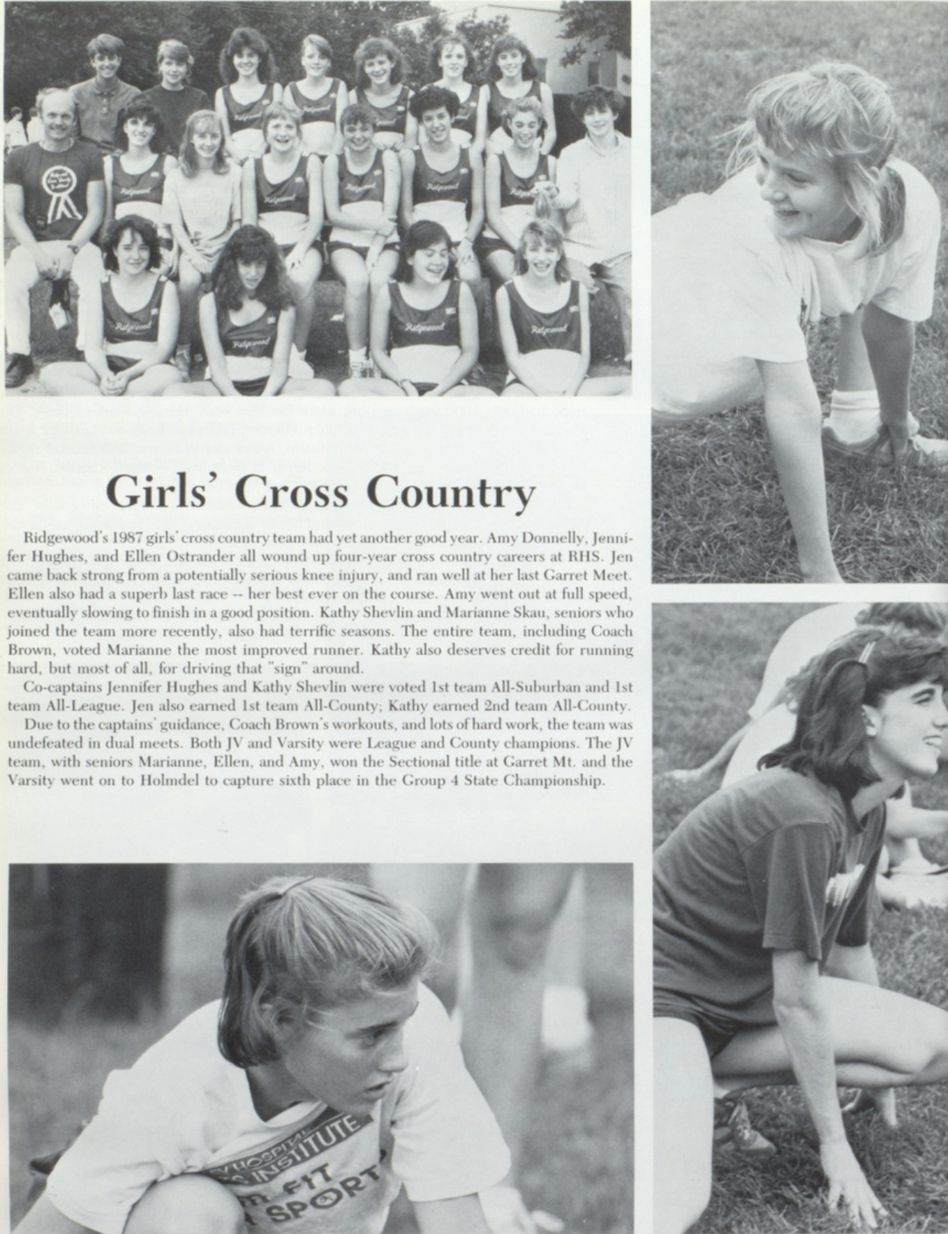 1987 Girls’ Cross Country Team