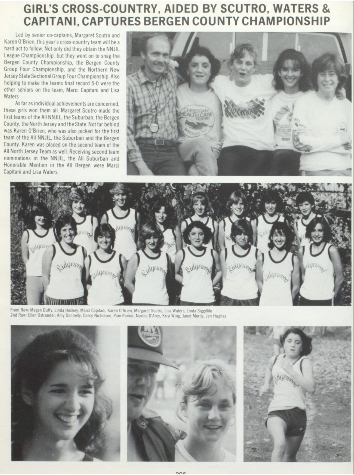 1984 Girls’ Cross Country Team
