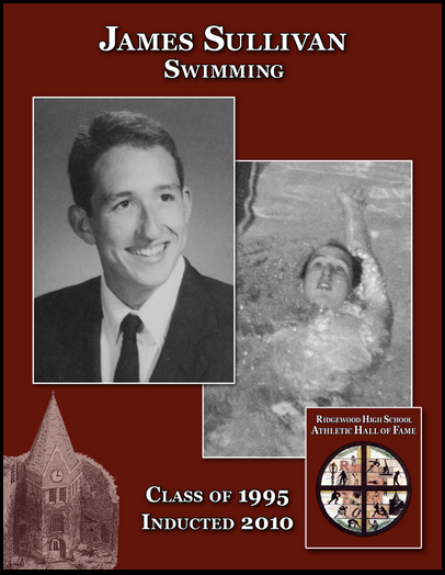 James Sullivan, a 1995 graduate, is one of the top swimmers in the history of Ridgewood High School. Sullivan was ranked 101st in the world in the 1,500-meter freestyle (for all ages) after his junior year, and for three years, he was a captain of th