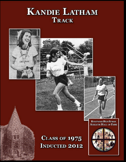Kandie was a kid before her time, what we call  a pioneer,  but she helped establish  traditions  that continue today.  She came out to the 2nd RHS track team in 1973 and the 1st RHS cross country team in 1974  when there were few girls’ high school 