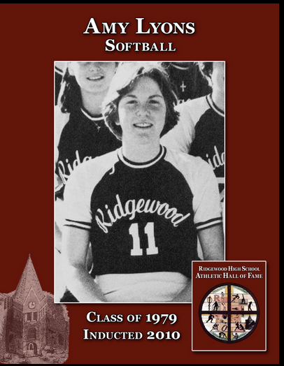 Amy Lyons, a 1979 graduate, is one of the outstanding softball players in the history of Ridgewood High School, and the shortstop capped her four-year varsity career by playing an instrumental role in the Maroons winning the Group 4 state championshi