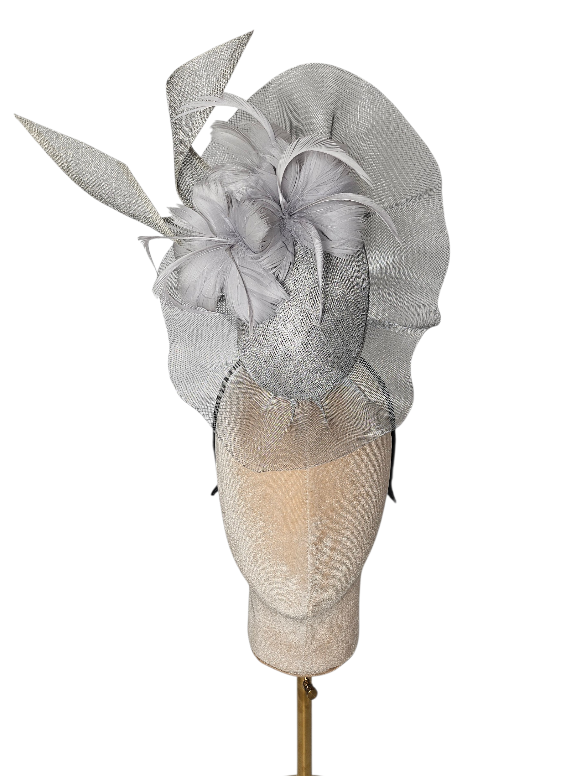silver-grey-fascinator